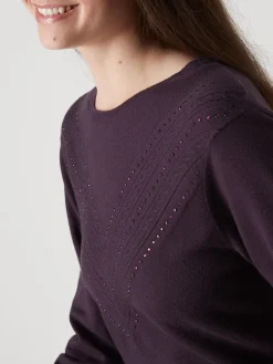 Pull point fantaisie détails rivets