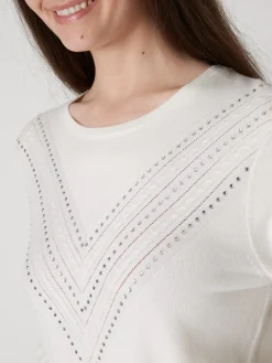 Pull point fantaisie détails rivets