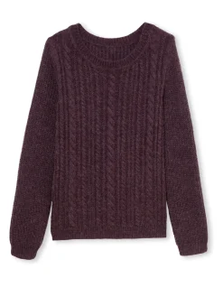 Pull torsadé avec laine et mohair