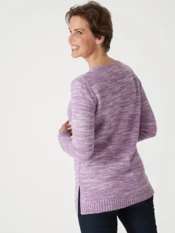 Pull torsadé encolure ronde