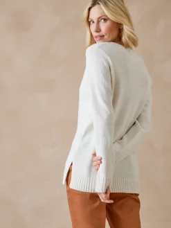 Pull torsadé encolure ronde