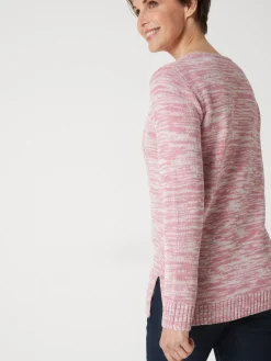 Pull torsadé encolure ronde