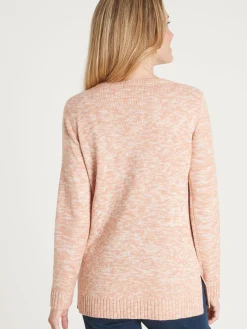 Pull torsadé encolure ronde