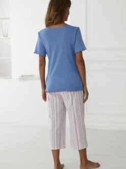 Pyjacourt maille et seersucker