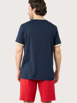 Pyjama court Caual col tunisien