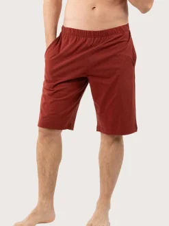 Pyjama court mercerisé col V