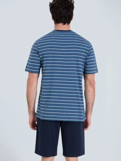 Pyjama court Rayures Waves homme