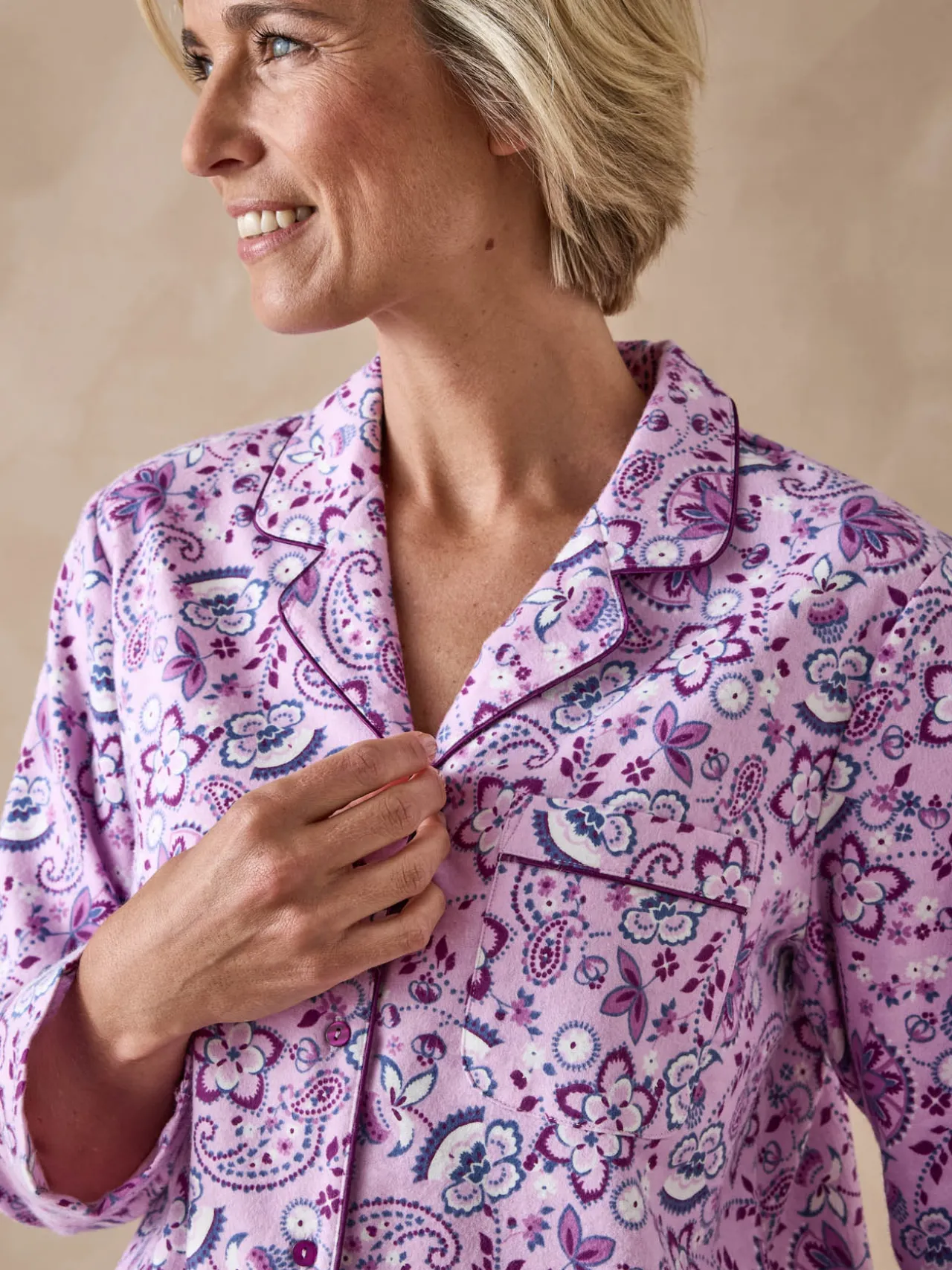 Pyjama en flanelle pur coton