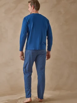 Pyjama en maille jersey pur coton peigné