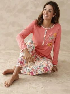 Pyjama manches longues jersey pur coton