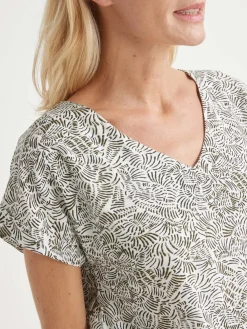 Robe 3 trous tissu fluide