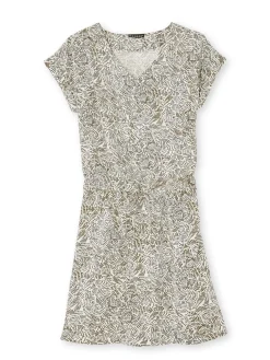 Robe 3 trous tissu fluide