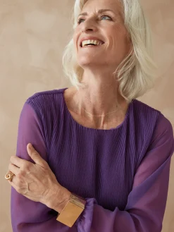 Robe au plissé permanent