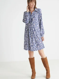 Robe chemisier en maille