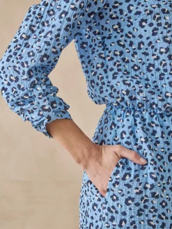 Robe chemisier manches longues