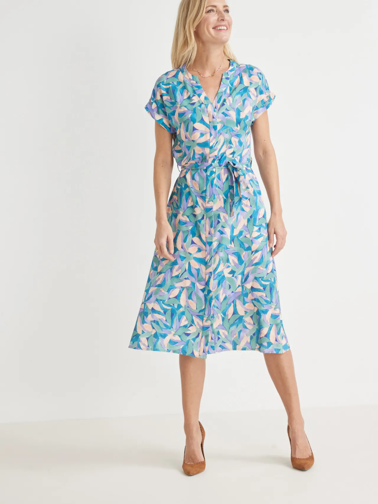 Robe chic toute boutonnée