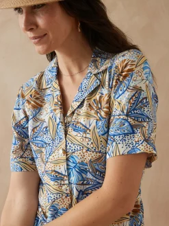 Robe col tailleur manches courtes