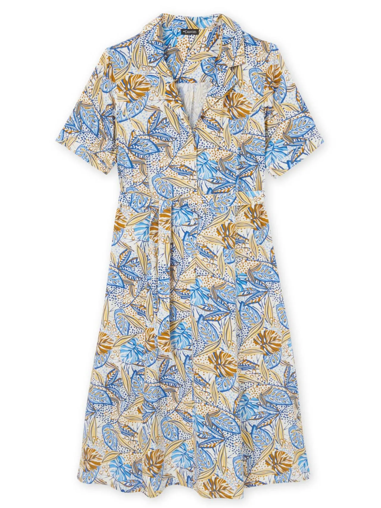 Robe col tailleur manches courtes