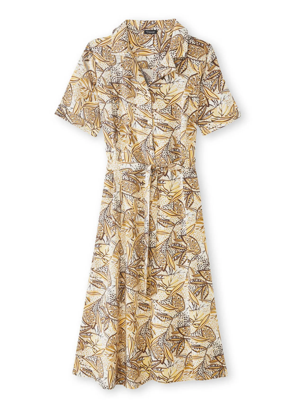 Robe col tailleur manches courtes