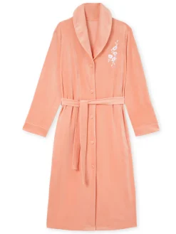 Robe de chambre boutonnée en velours