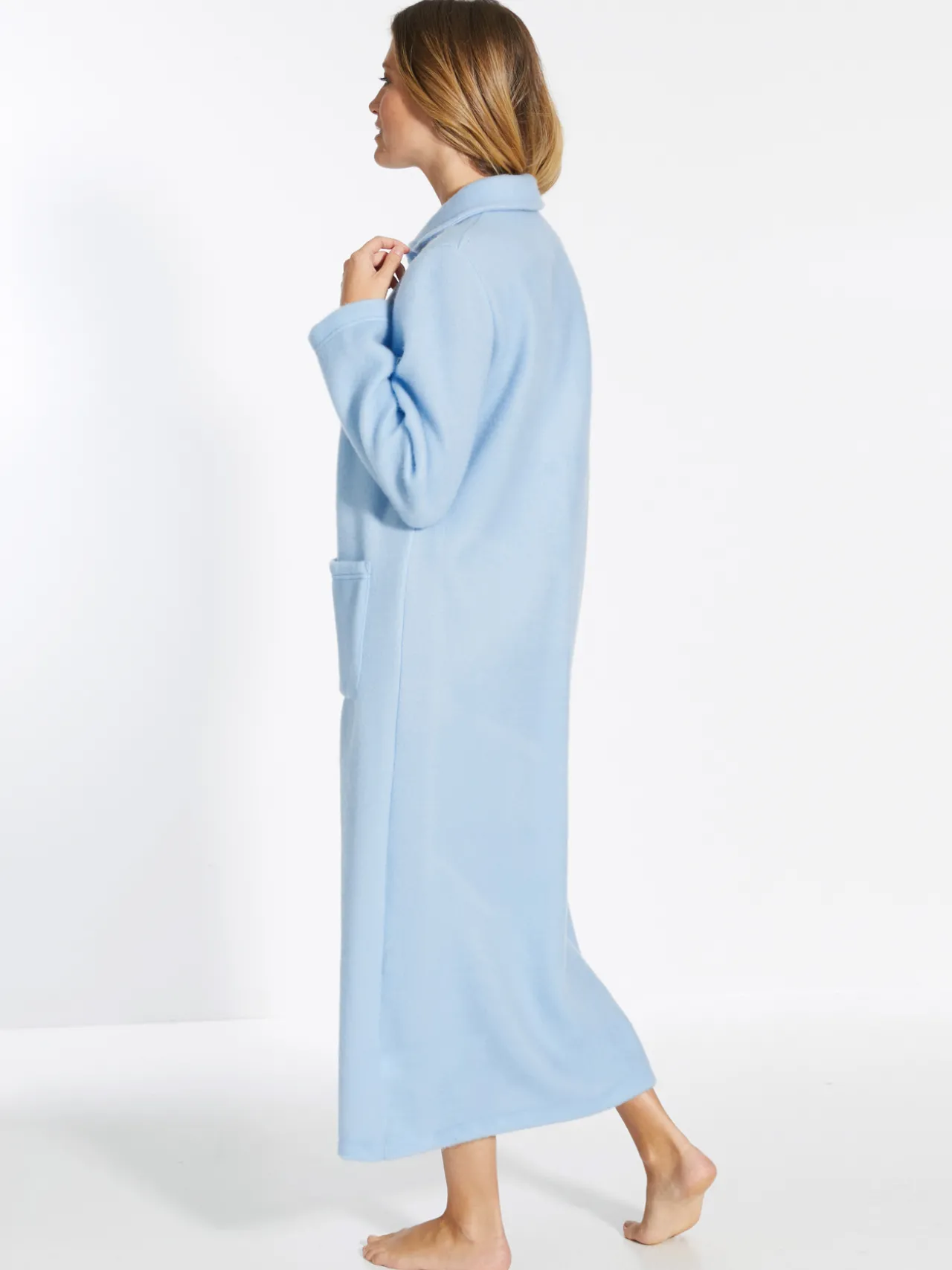 Robe de chambre col Claudine courtelle