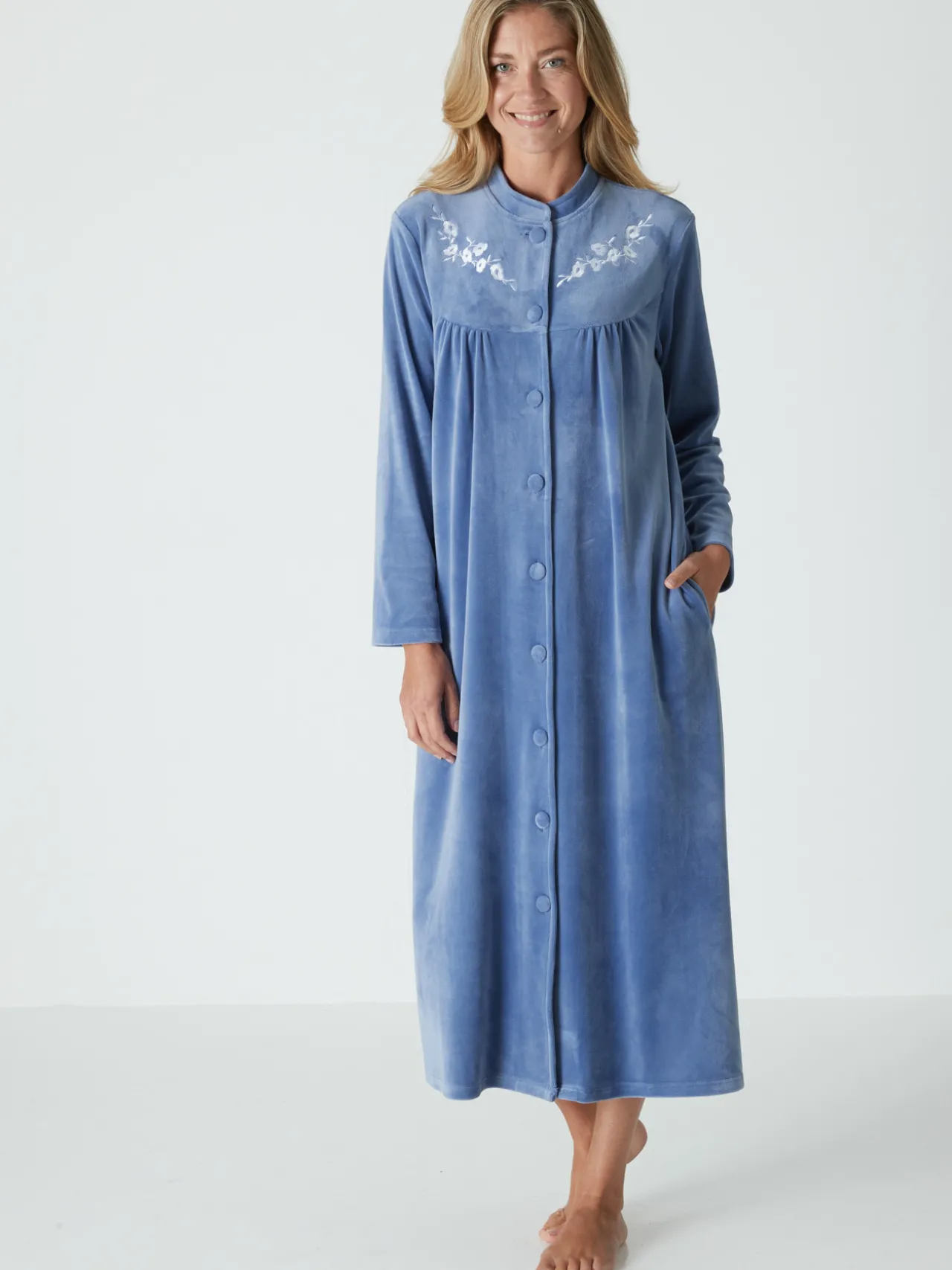 Robe de chambre en maille velours