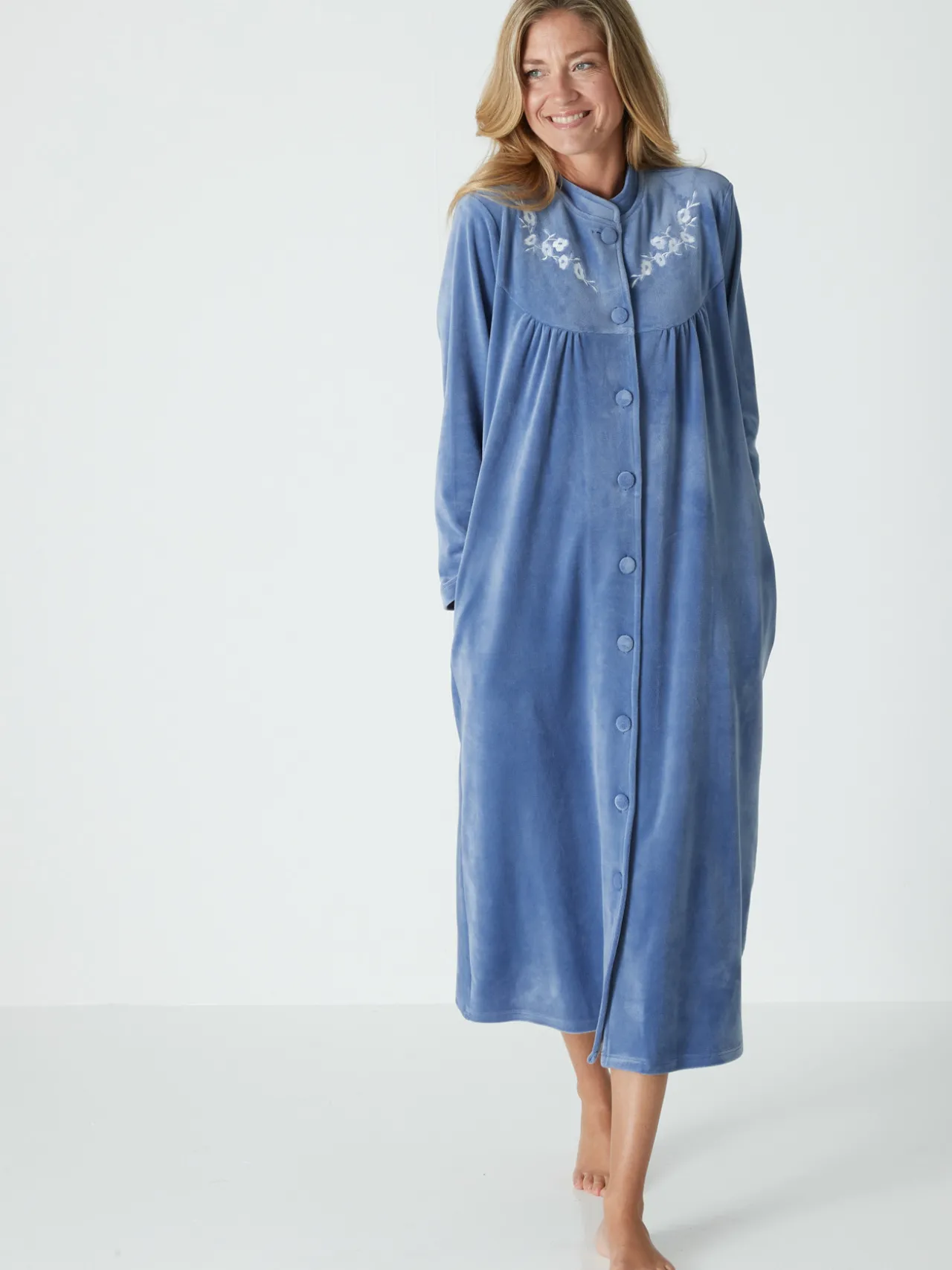 Robe de chambre en maille velours