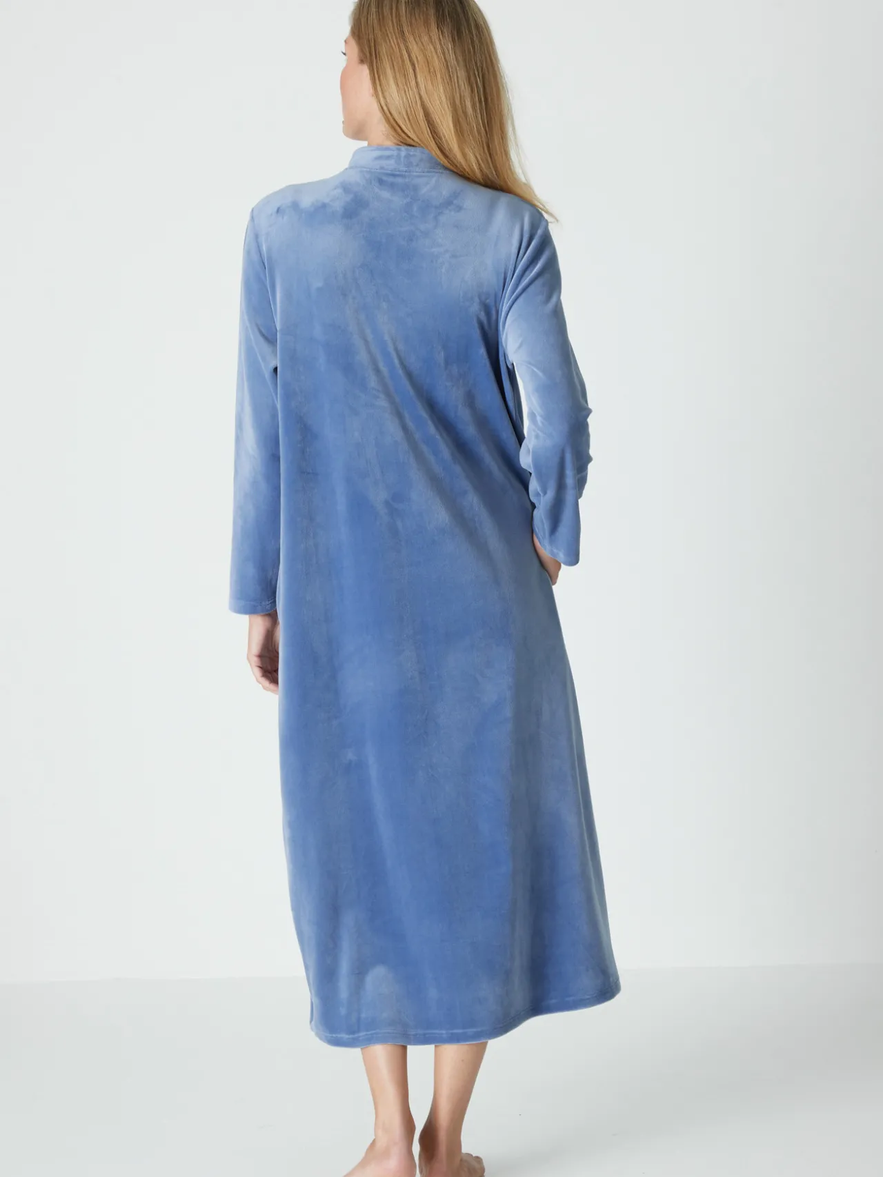 Robe de chambre en maille velours