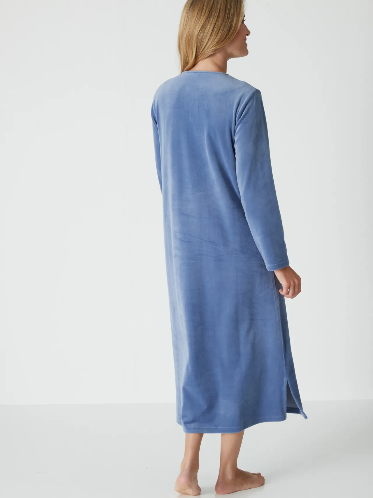 Robe d'hôtesse en maille velours