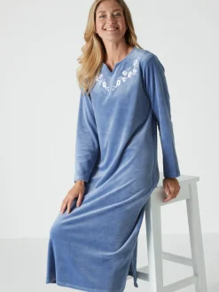 Robe d'hôtesse en maille velours