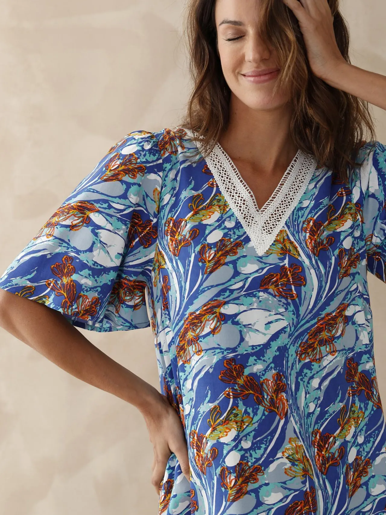 Robe d'hôtesse fluide