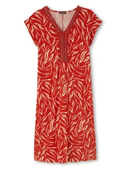 Robe en maille avec perles fantaisie