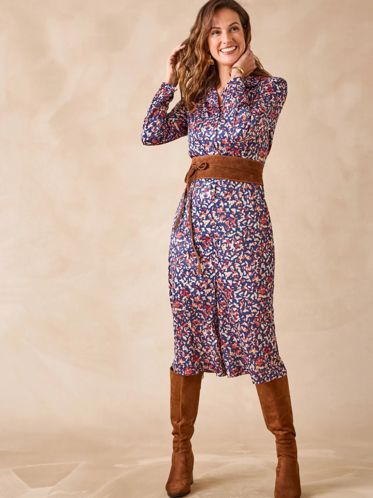 Robe en maille chaude