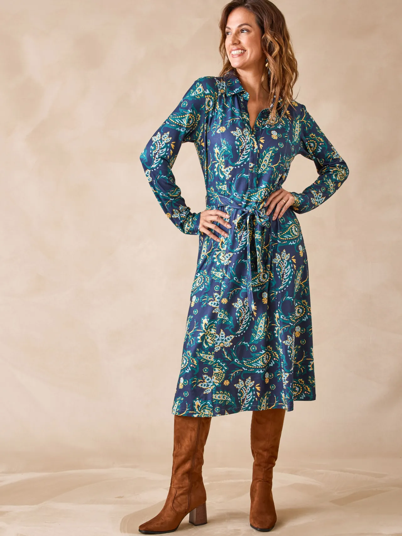 Robe en maille chaude