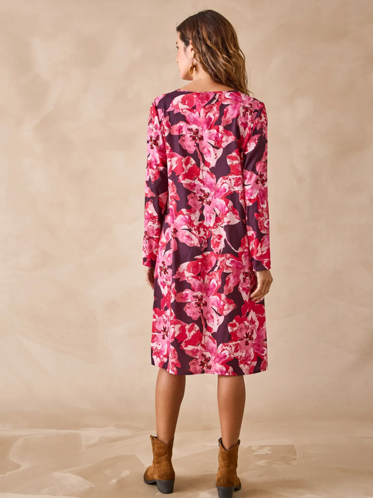 Robe en maille crêpe