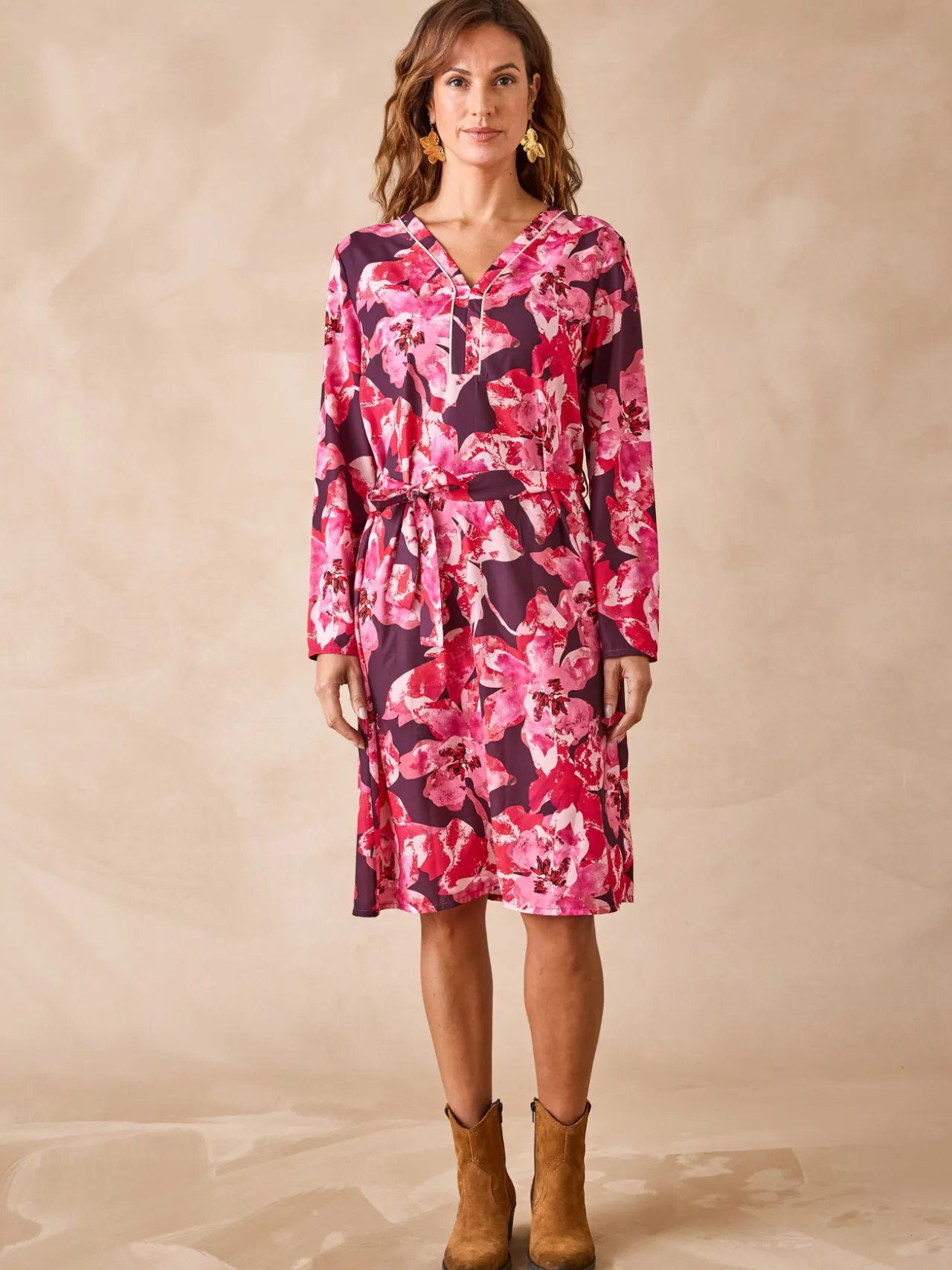 Robe en maille crêpe