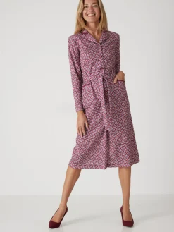 Robe en maille manches longues