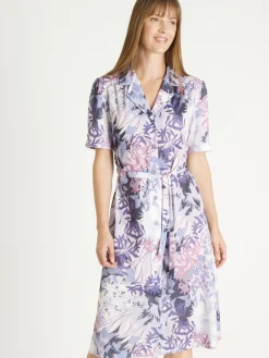 Robe en maille toute boutonnée