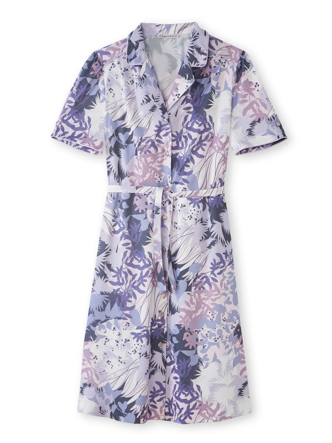 Robe en maille toute boutonnée