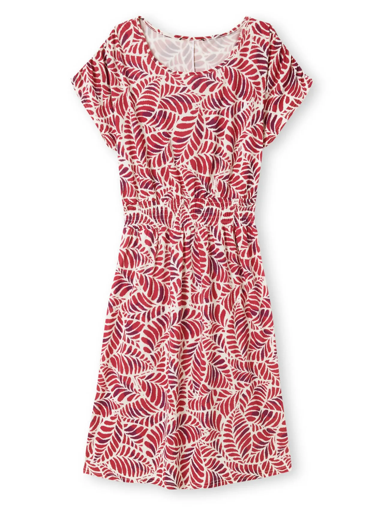 Robe encolure bateau en maille fluide