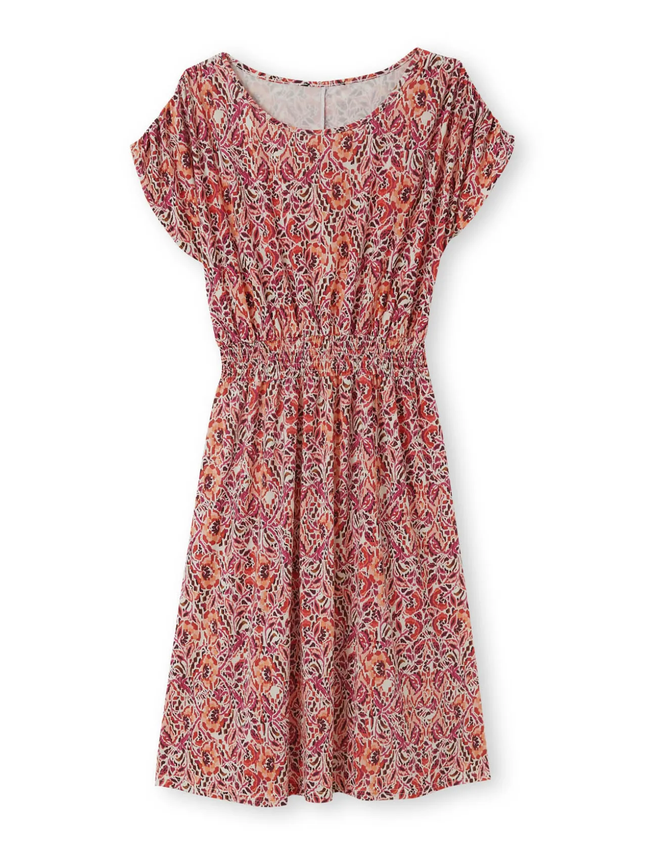 Robe encolure bateau en maille fluide