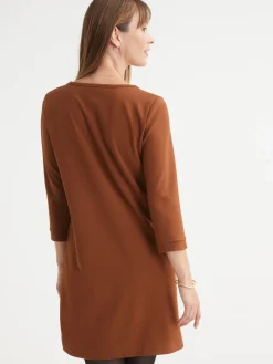 Robe housse en maille fluide