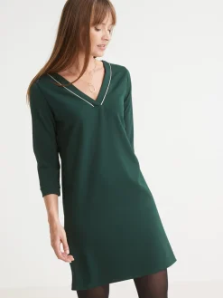 Robe housse en maille fluide