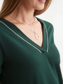 Robe housse en maille fluide