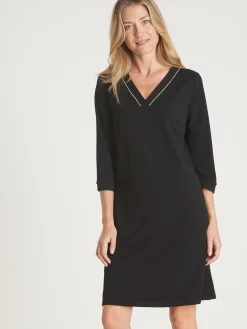 Robe housse en maille fluide