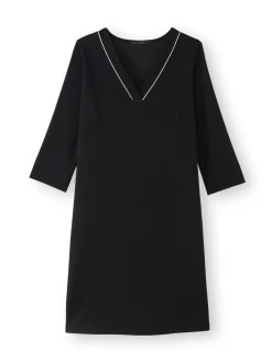 Robe housse en maille fluide