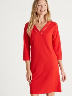 Robe housse en maille fluide