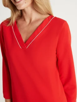 Robe housse en maille fluide