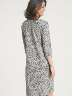 Robe housse en maille jacquard