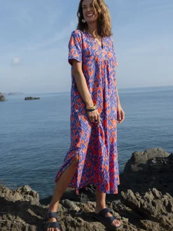 Robe longue pur coton